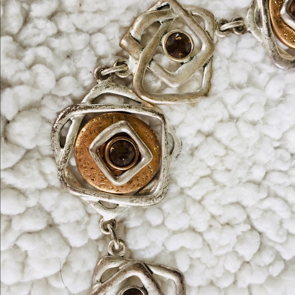 Chico's Two-Tone Silver and Gold Statement Belt
